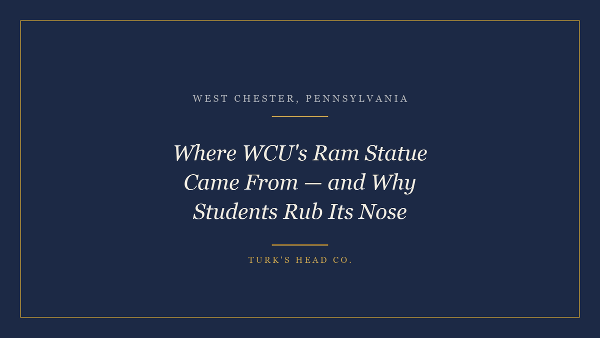 Where WCU's Ram Statue Came From — and Why Students Rub Its Nose