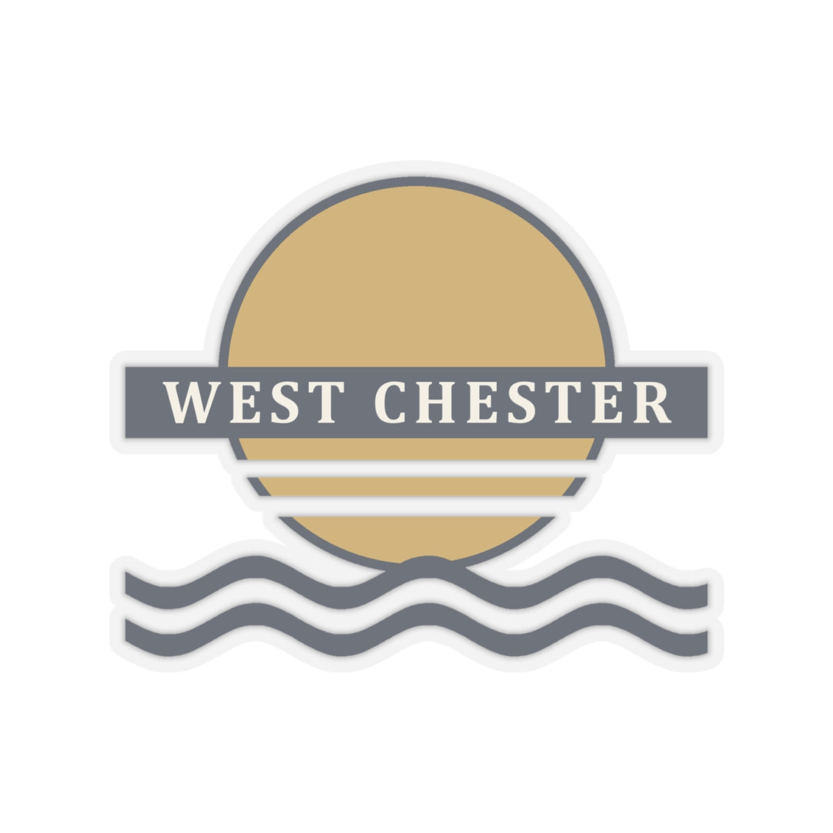 Retro Sunset Sticker
