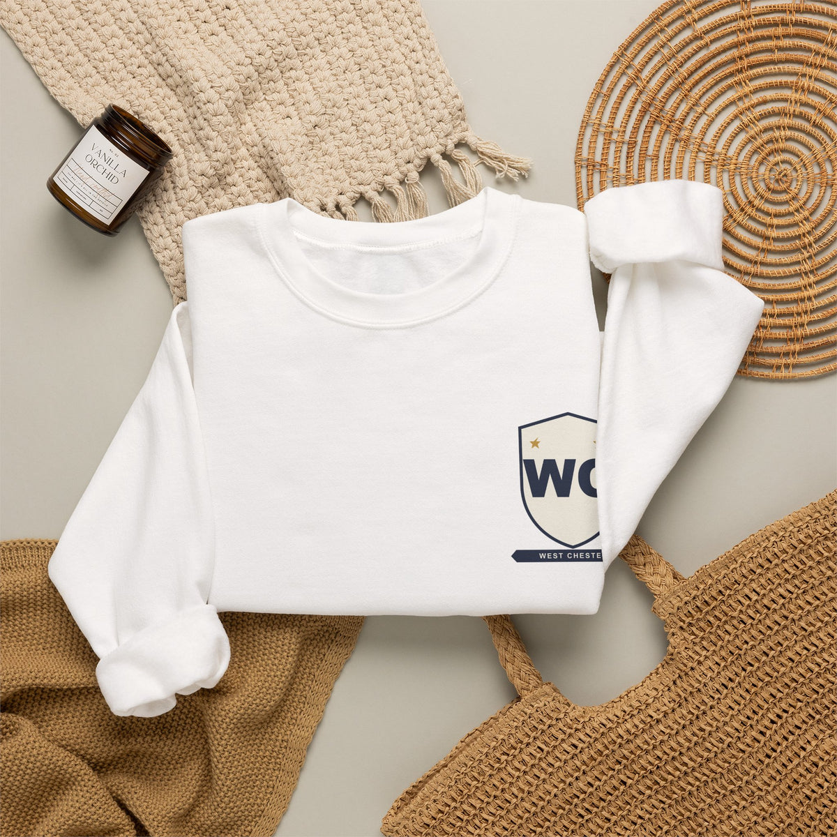 WC Monogram Shield Crewneck