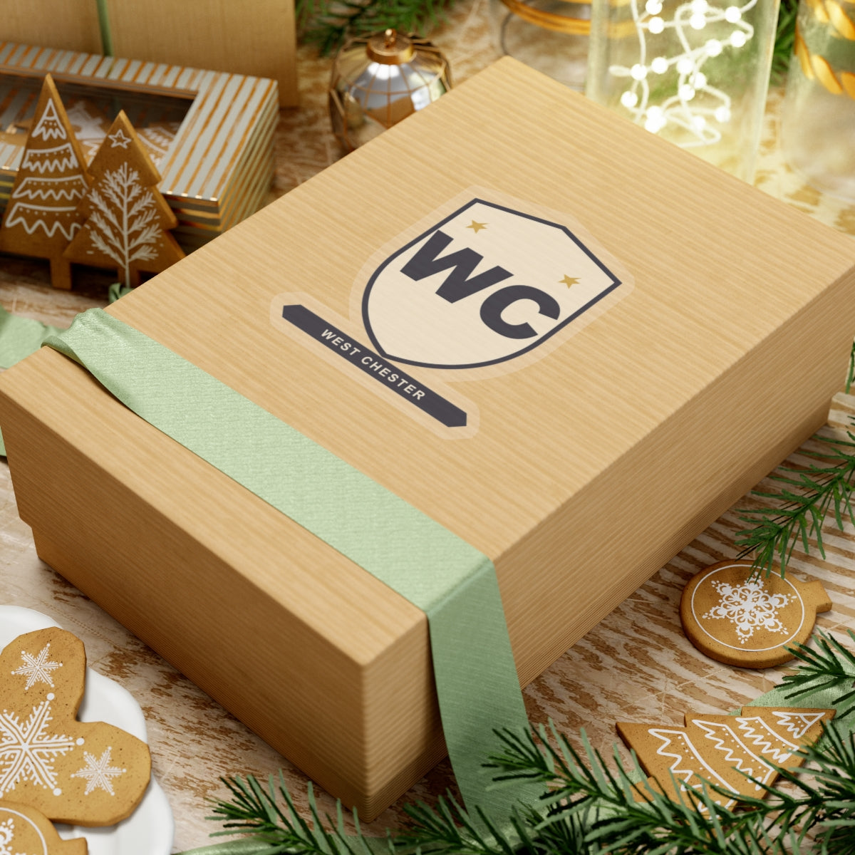 WC Monogram Shield Sticker