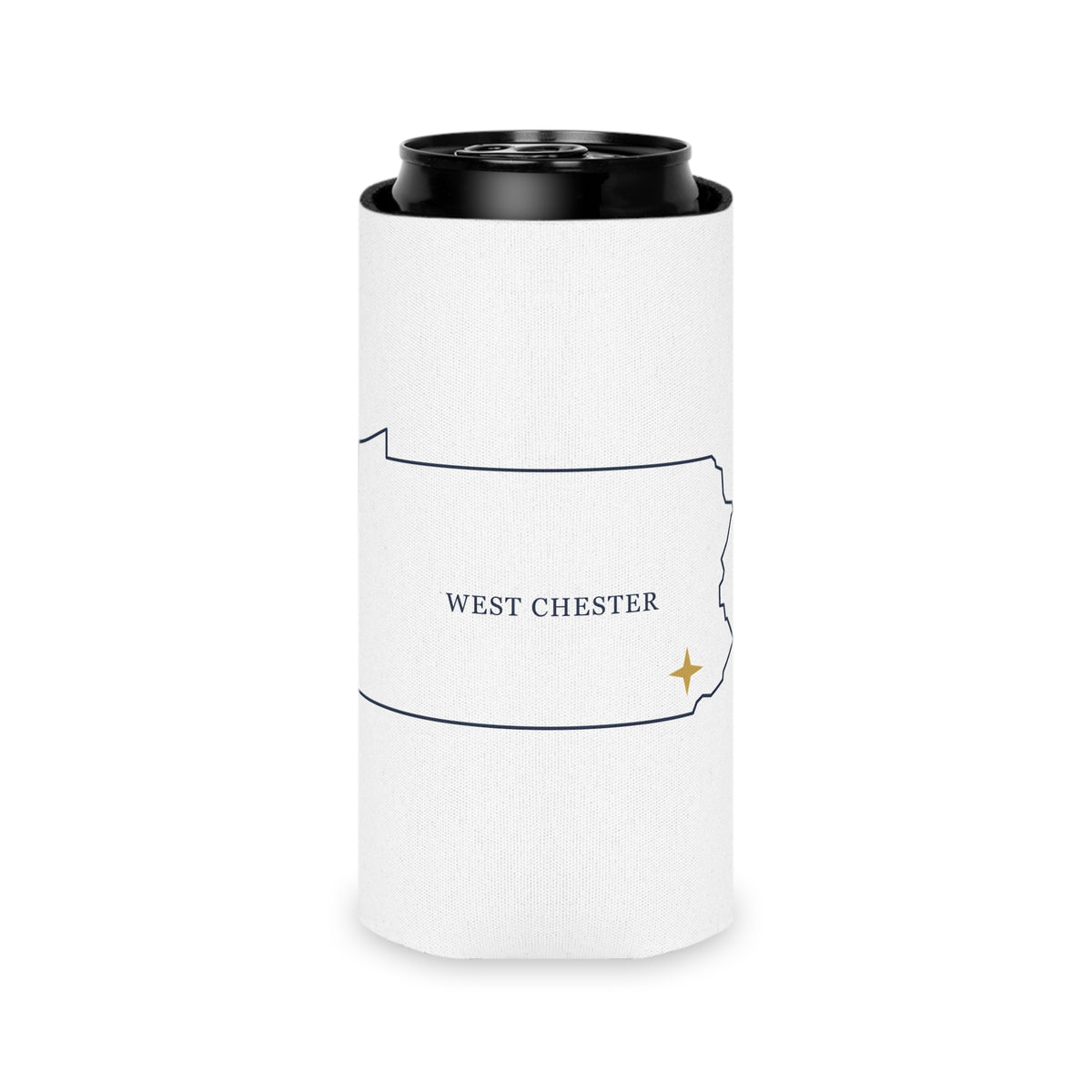 West Chester, PA Map Can Cooler