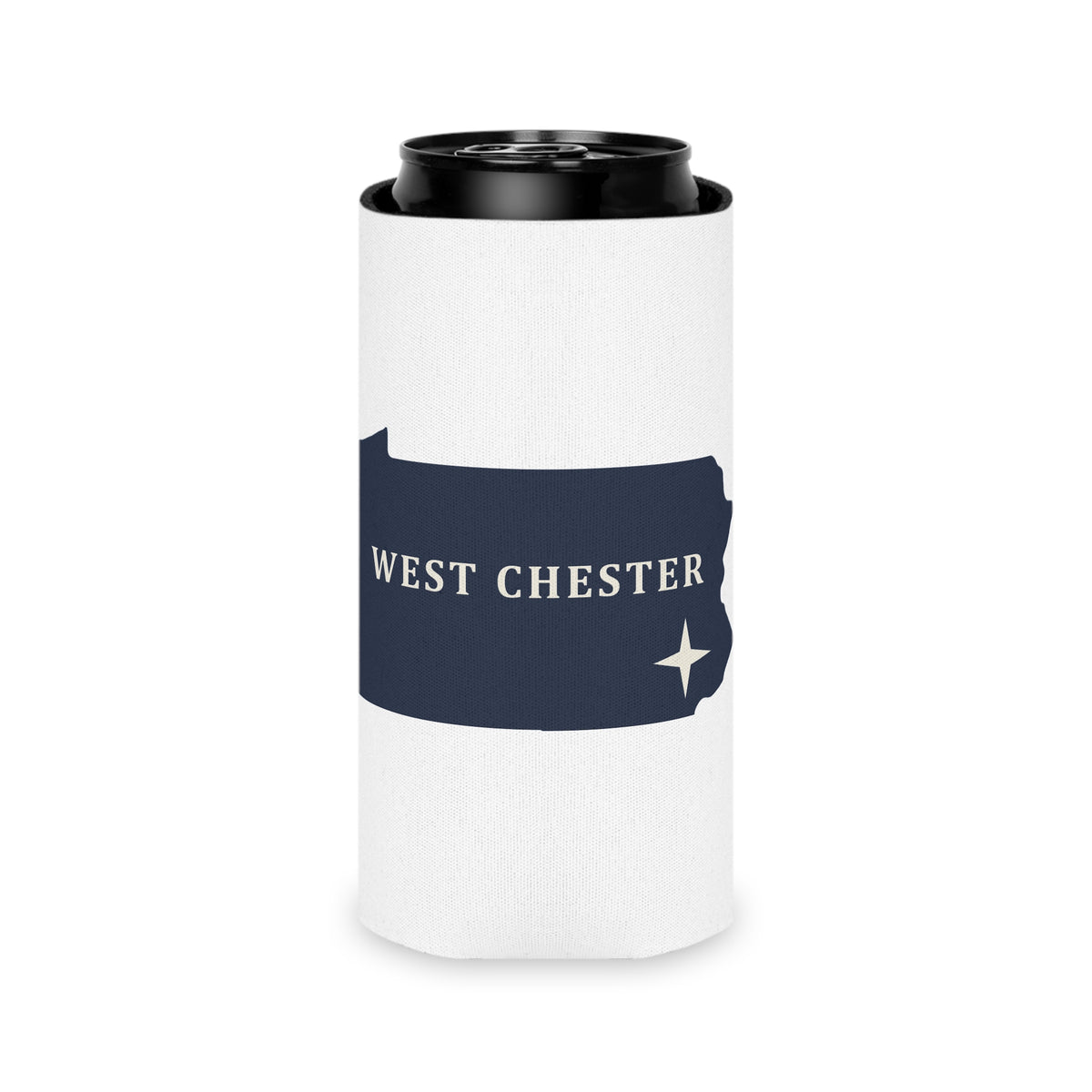 West Chester, PA Map Can Cooler