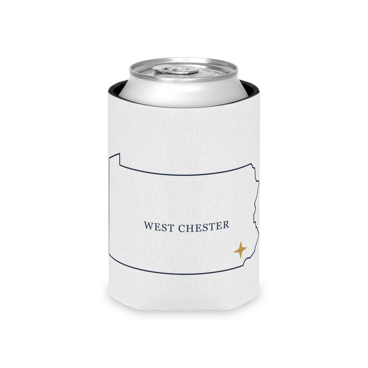 West Chester, PA Map Can Cooler