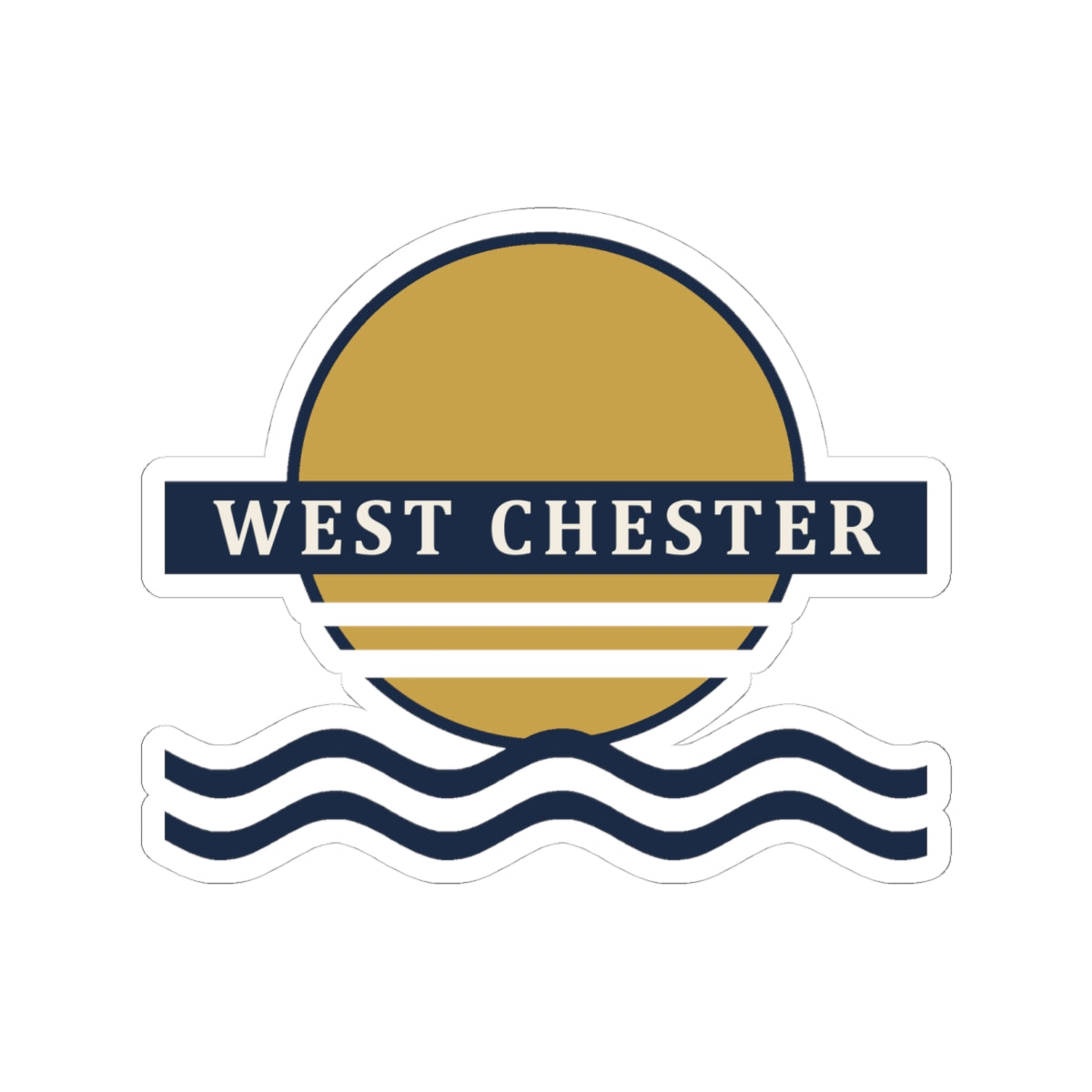 Retro Sunset Sticker
