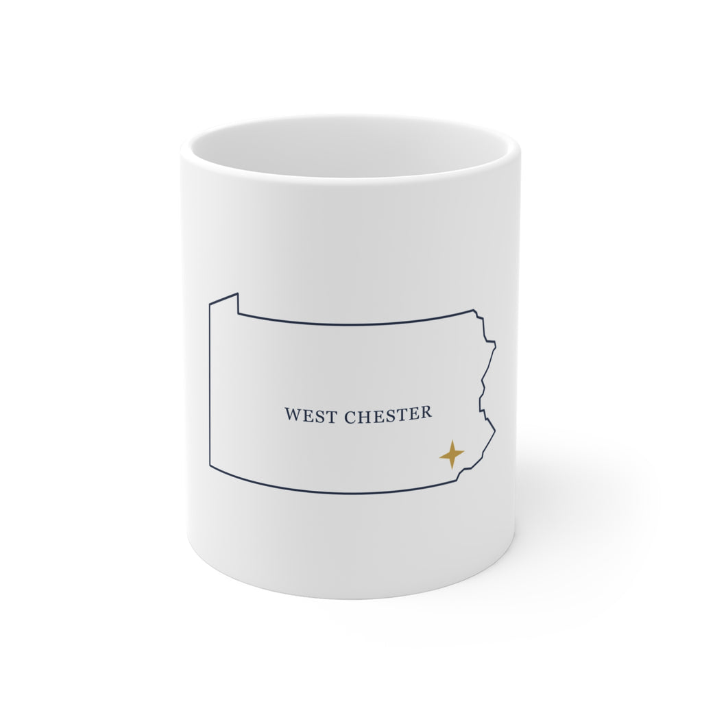 West Chester, PA Map Mug