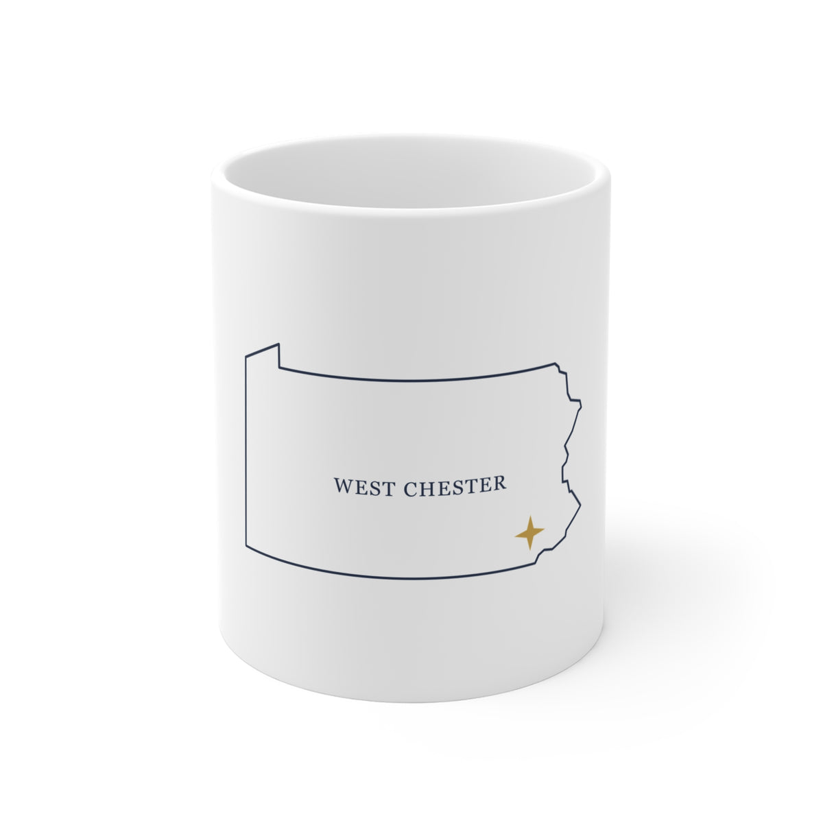 West Chester, PA Map Mug