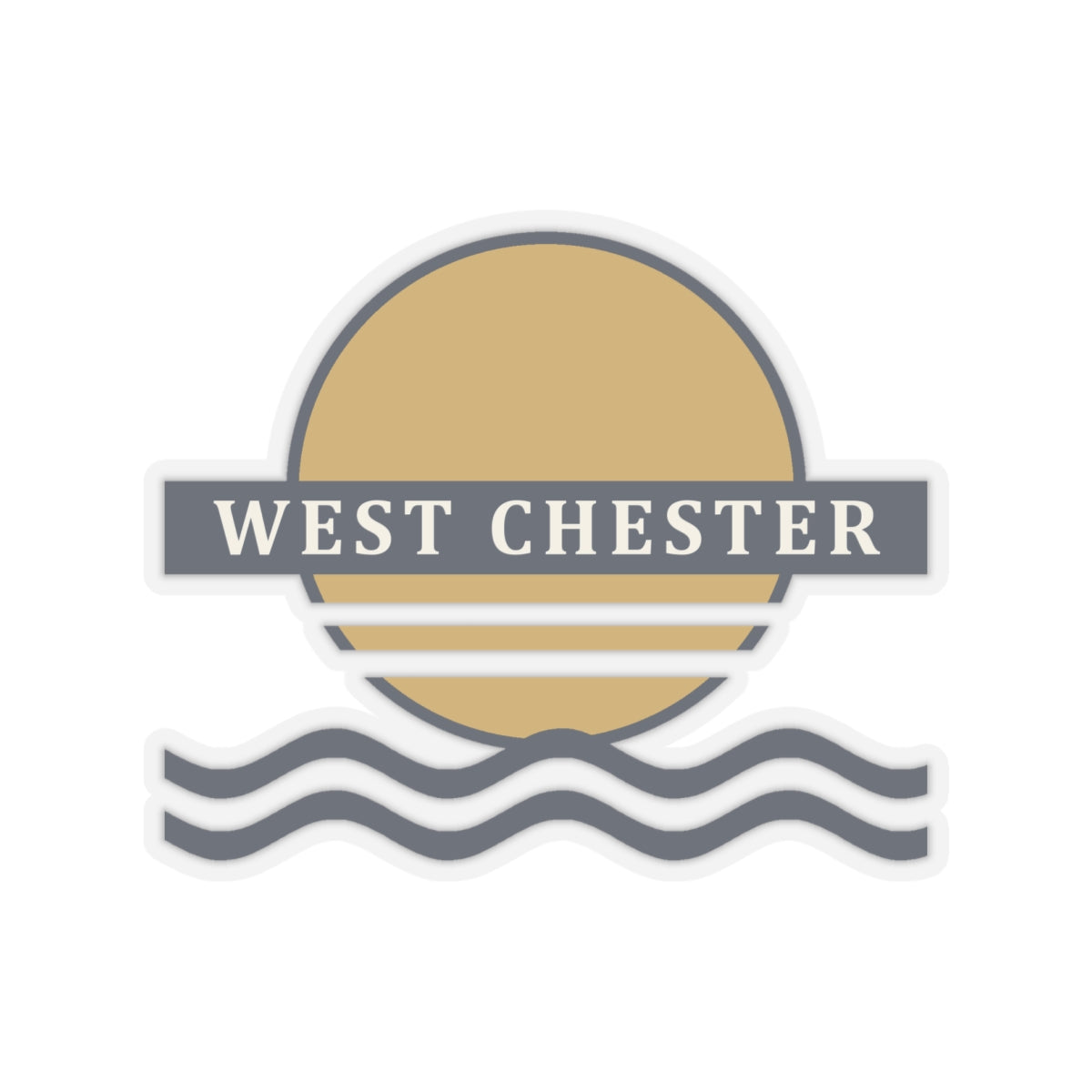 Retro Sunset Sticker