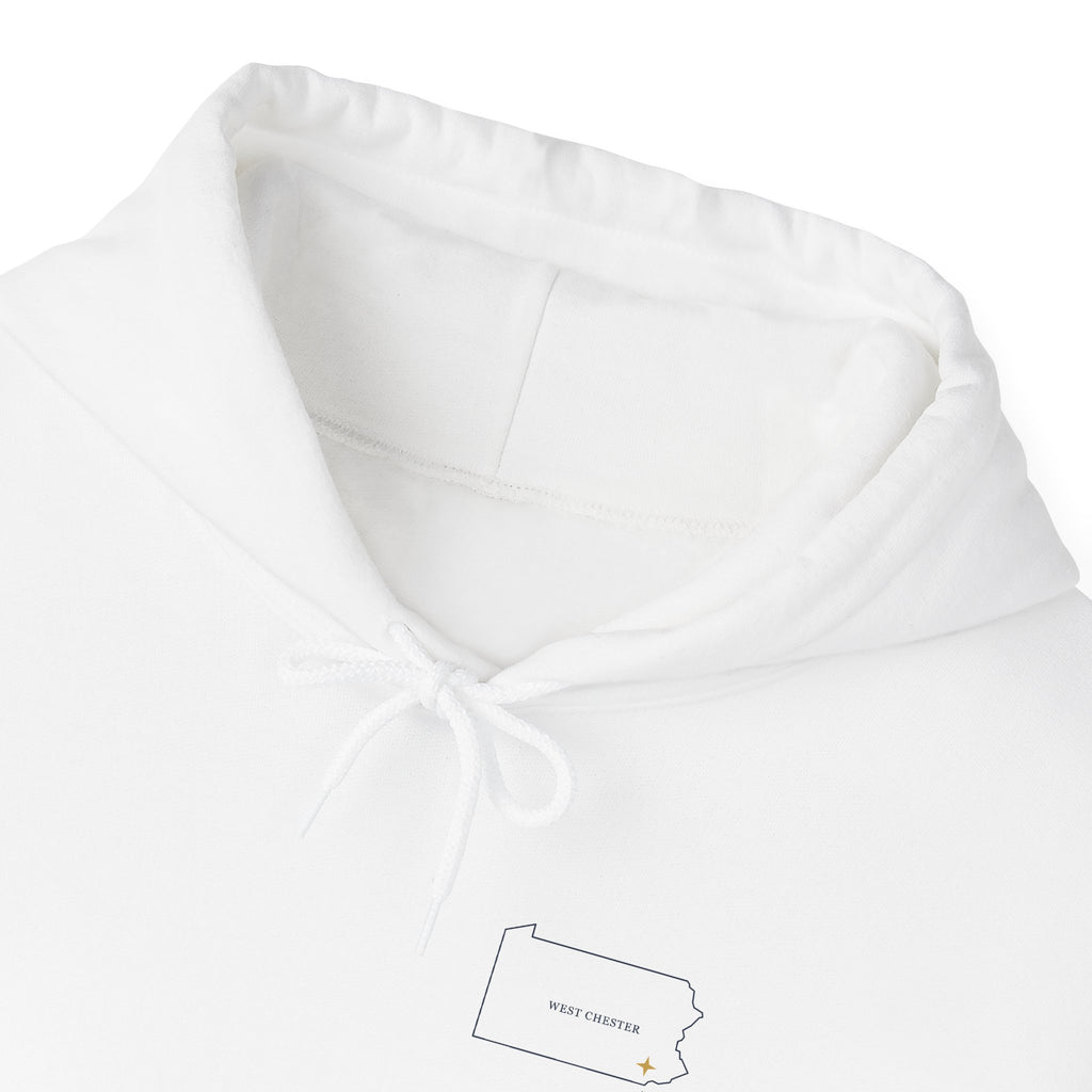 West Chester, PA Map Hoodie