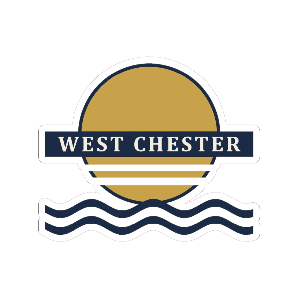 Retro Sunset Sticker