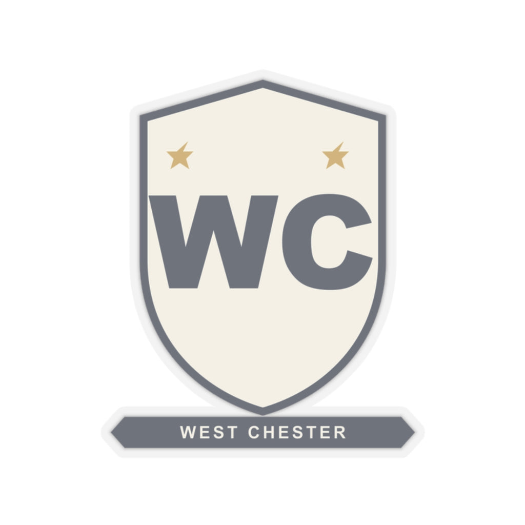 WC Monogram Shield Sticker