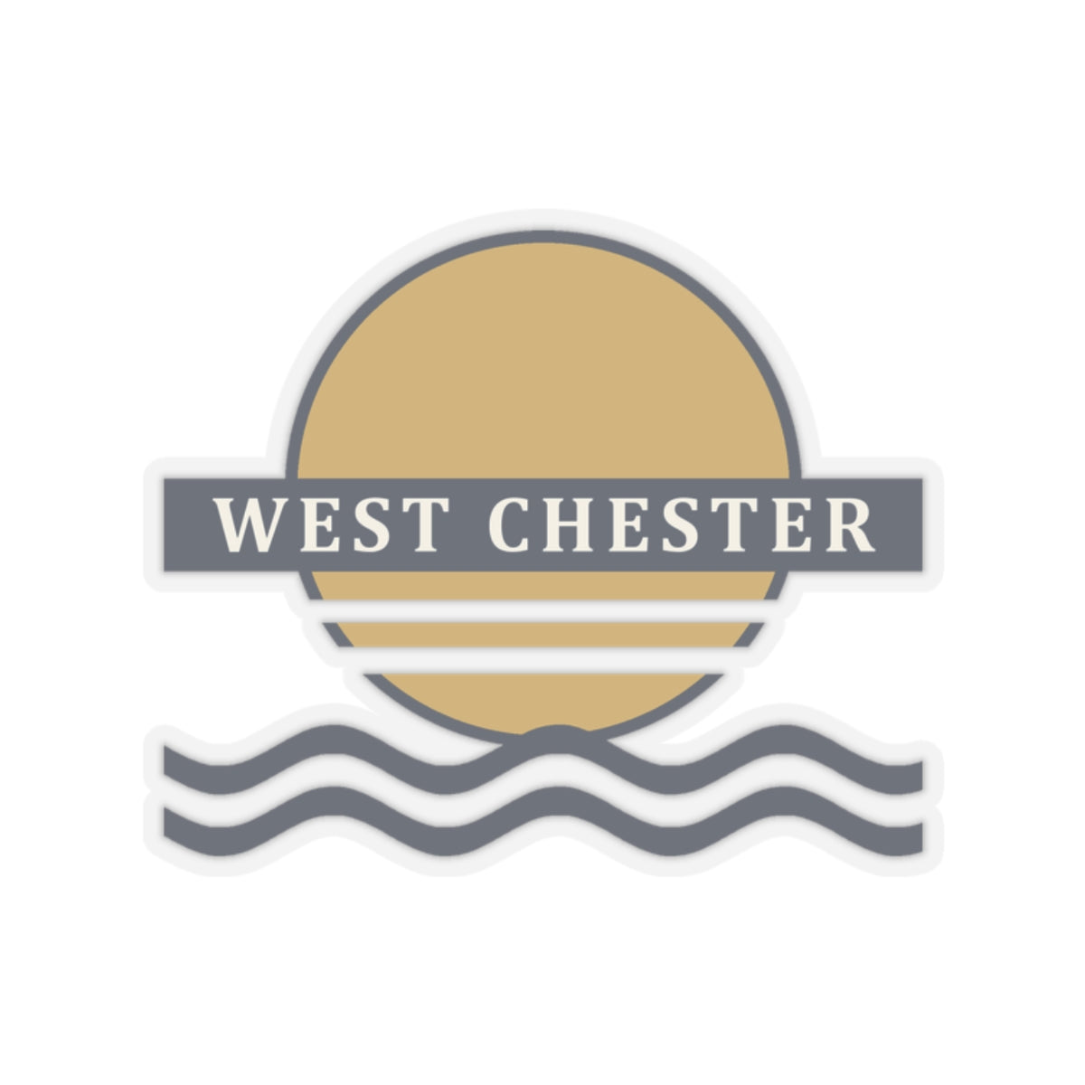 Retro Sunset Sticker